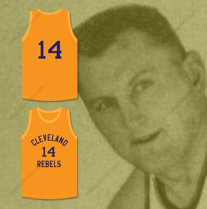 PERSONALIZA CUALQUIER Nombre Número ED SADOWSKI 14 REBELS CAMISETA DE BALONCESTO NARANJA Superior Cosido S-6XL