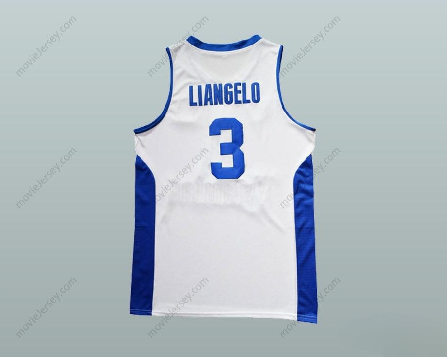 PERSONALIZA CUALQUIER Nombre Número LIANGELO BALL 3 LITUANIA VYTAUTAS BLANCA CAMISETA BALONCESTO Cosida S-6XL