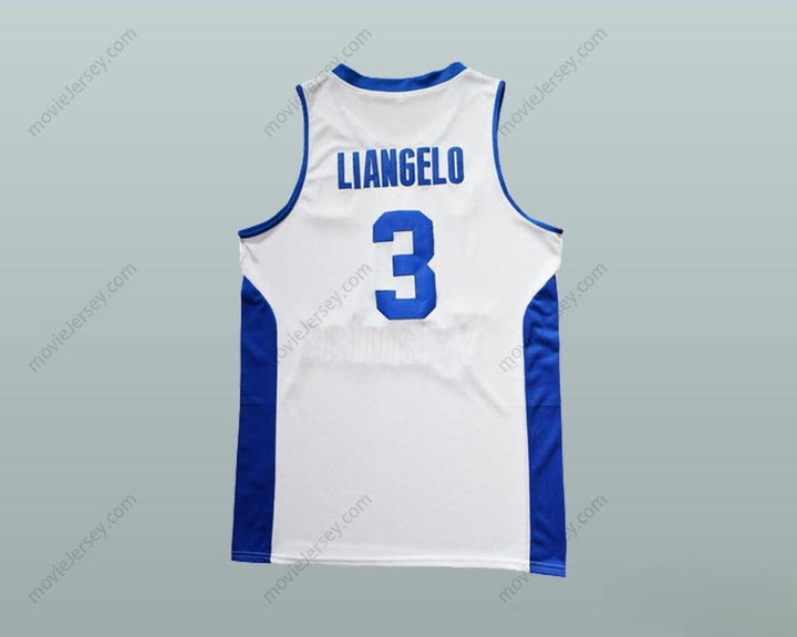 PERSONALIZA CUALQUIER Nombre Número LIANGELO BALL 3 LITUANIA VYTAUTAS BLANCA CAMISETA BALONCESTO Cosida S-6XL