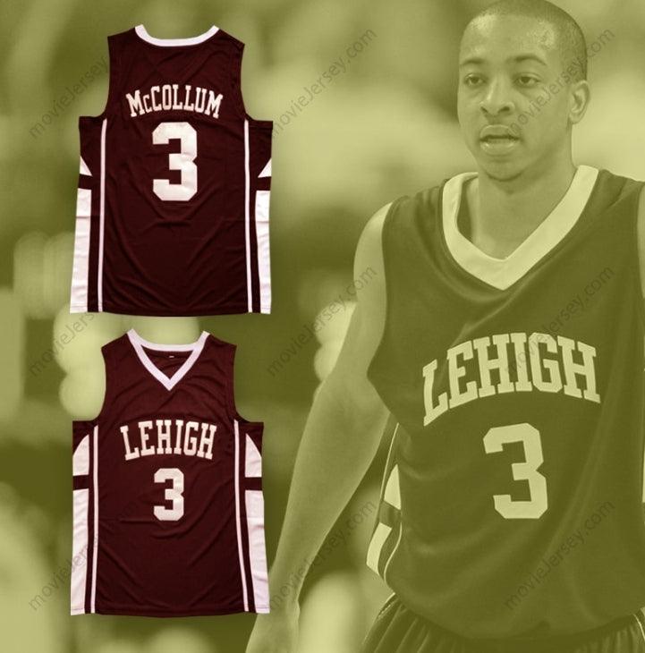PERSONALIZA Cualquier Nombre Número CJ MCCOLLUM 3 LEHIGH MOUNTAIN CAMISETA BALONCESTO Marrón Cosido Tallas S-6XL