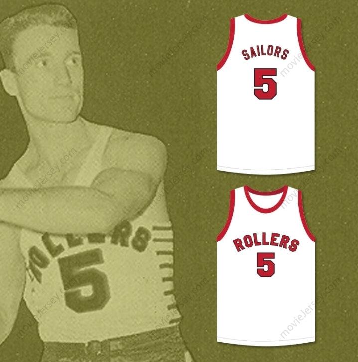 PERSONALIZA Cualquier Nombre Número KENNY SAILORS 5 PROVIDENCE STEAMROLLERS CAMISETA DE BALONCESTO BLANCA 4 Costuras Superiores S-6XL