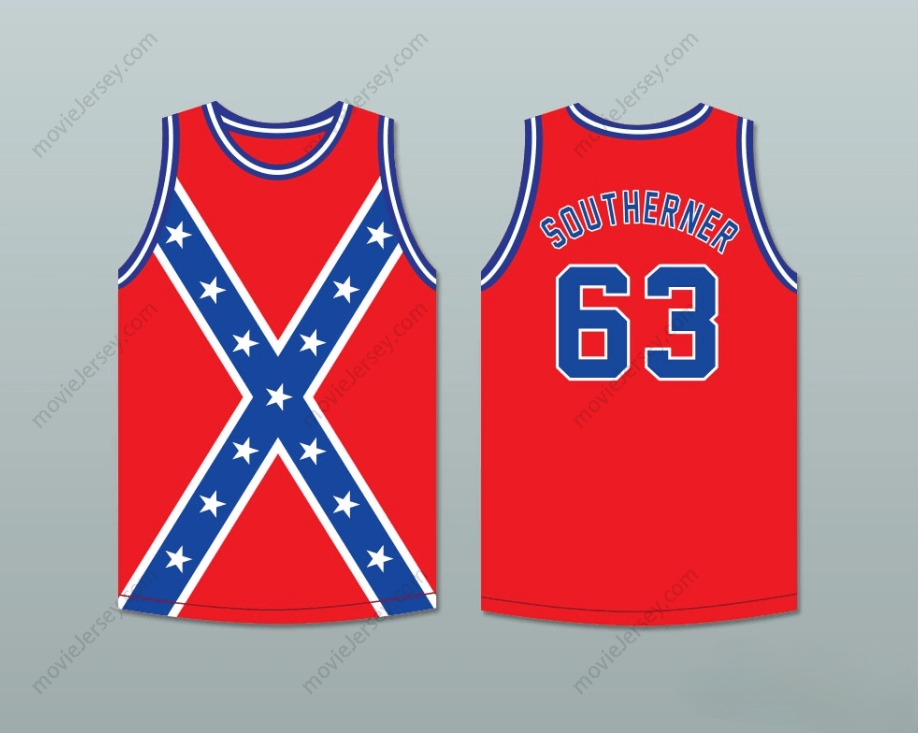 CUSTOM ANY Name Number SOUTHERNER 63 CONFEDERATE FLAG BASKETBALL JERSEY Top Stitched S-6XL