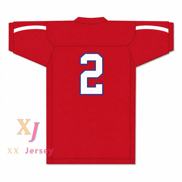 PERSONALIZA con CUALQUIER Nombre SPARTANS ROJO KENNY PICKETT 2 Camiseta de Fútbol Americano de la Escuela Secundaria de Ocean Township Cosida Tallas S-6XL