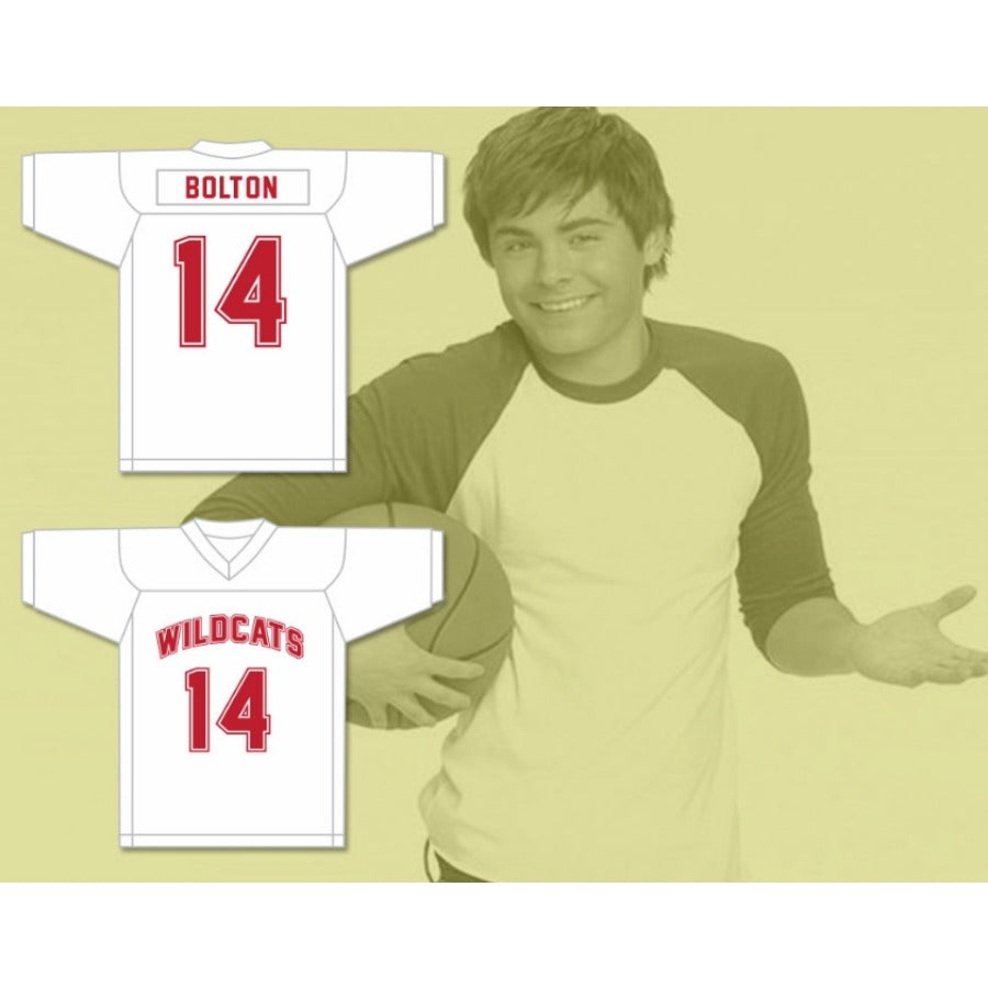 CUSTOM ANY Name Number TROY BOLTON 14 EAST HIGH SCHOOL WILDCATS Football Jersey Top Stitched S-6XL