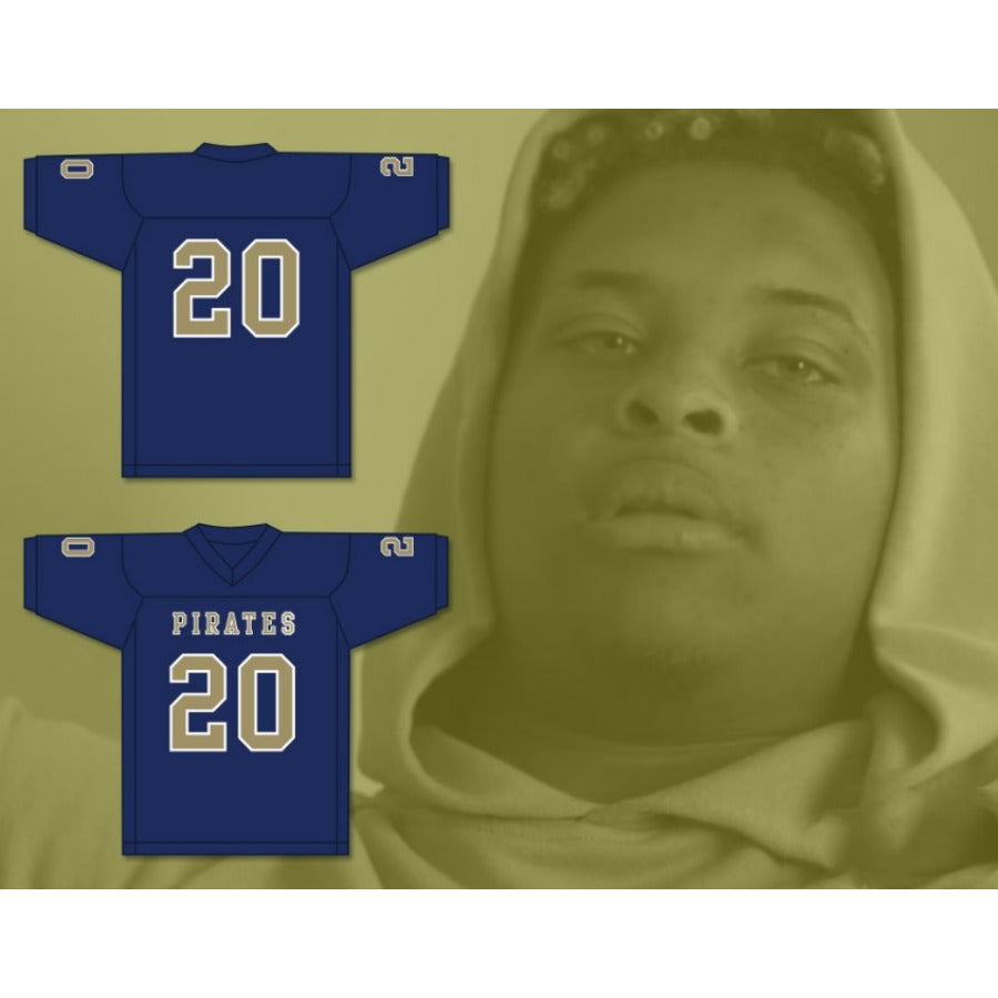 CUSTOM ANY Name Number KINGSTON DAVIS 20 INDEPENDENCE COMMUNITY COLLEGE PIRATES Football Jersey Top Stitched S-6XL