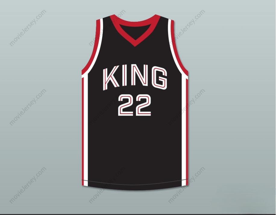 CUSTOM ANY Name Number KAWHI LEONARD 22 MARTIN LUTHER KING HIGH SCHOOL  BLACK BASKETBALL JERSEY 11 Top Stitched S-6XL