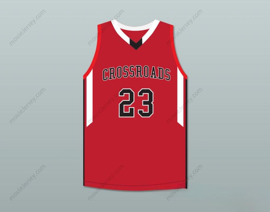 CUSTOM ANY Name Number SHAREEF O'NEAL 23 CROSSROADS SCHOOL ROADRUNNERS RED BASKETBALL JERSEY 1 Top Stitched S-6XL