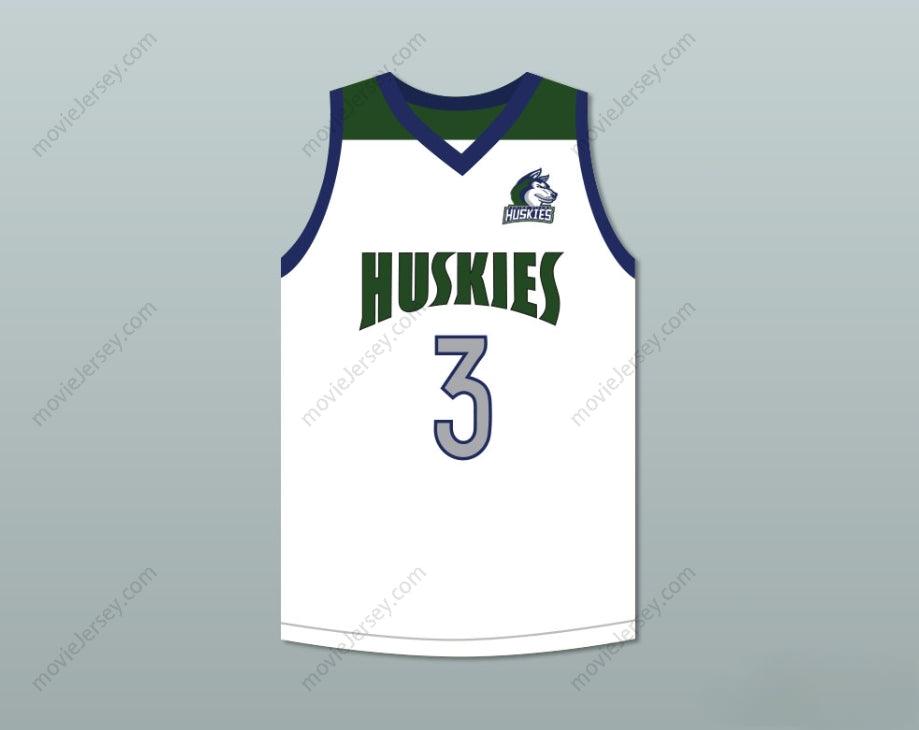 CUSTOM ANY Name Number LIANGELO BALL 3 CHINO HILLS HUSKIES WHITE BASKETBALL JERSEY WITH PATCH Top Stitched S-6XL