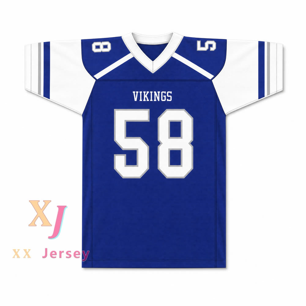 PERSONALIZADO Cualquier Nombre VIKINGS JOSH MYERS 58 Camiseta de fútbol de escuela secundaria Cosida S-6XL