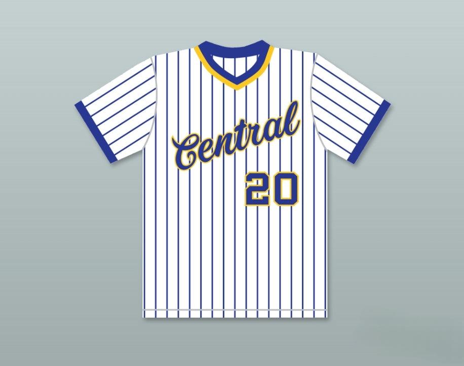 Custom Any Name Number DAN MARINO 20 CENTRAL CATHOLIC HIGH SCHOOL PINSTRIPED BASEBALL JERSEY Top Stitched S-6XL