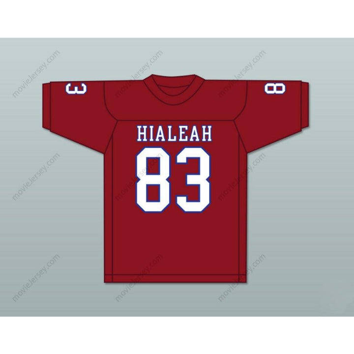 PERSONALIZA CUALQUIER Nombre Número TED HENDRICKS 83 HIALEAH SENIOR HIGH SCHOOL THOROUGHBREDS Camiseta de fútbol con costuras S-6XL