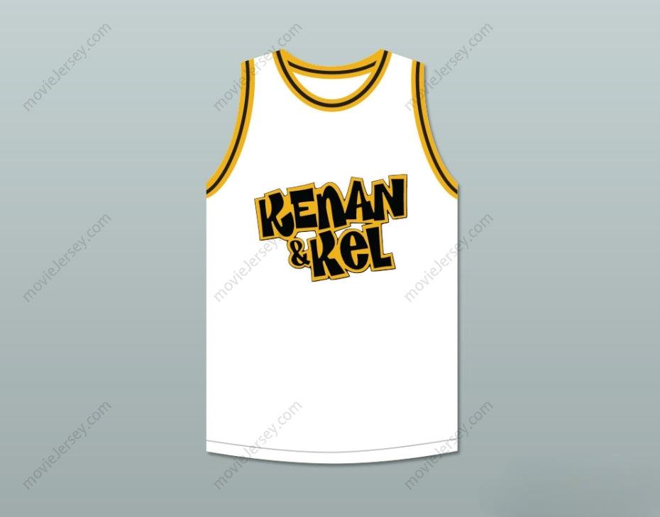 CUSTOM ANY Name Number KEL MITCHELL 2 KENAN & KEL WHITE BASKETBALL JERSEY 2 Top Stitched S-6XL