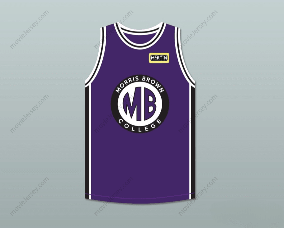 PERSONALIZAR Cualquier Nombre Número MARTIN PAYNE 23 MORRIS BROWN COLLEGE CAMISETA DE BALONCESTO MORADA CON PARCHE MARTIN Cosido Tallas S-6XL
