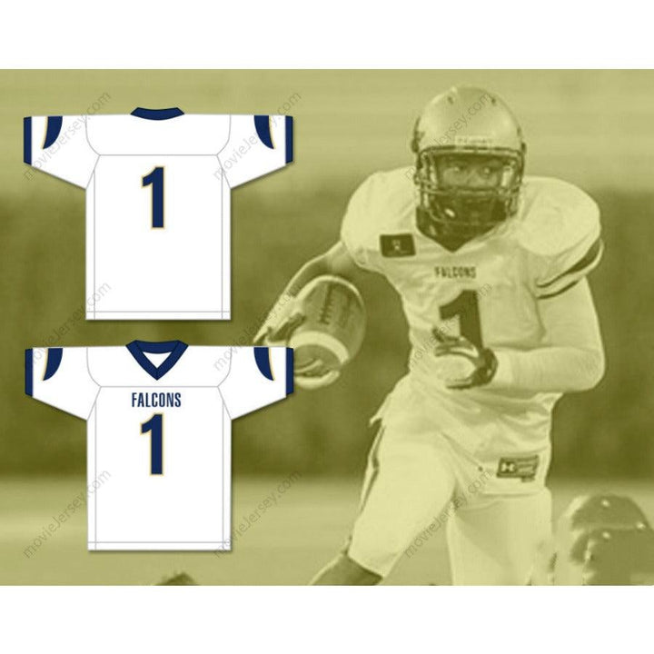 PERSONALIZA CUALQUIER Nombre Número STEFON DIGGS 1 OUR LADY OF GOOD COUNSEL HIGH SCHOOL FALCONS Camiseta de Fútbol con Costuras S-6XL