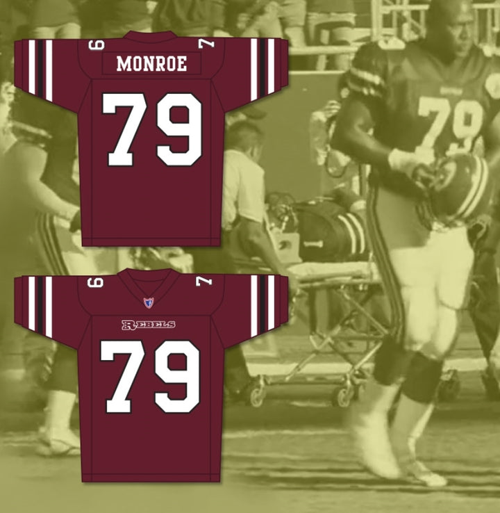 Custom Clarence Monroe 79 Boston Rebels Football Jersey