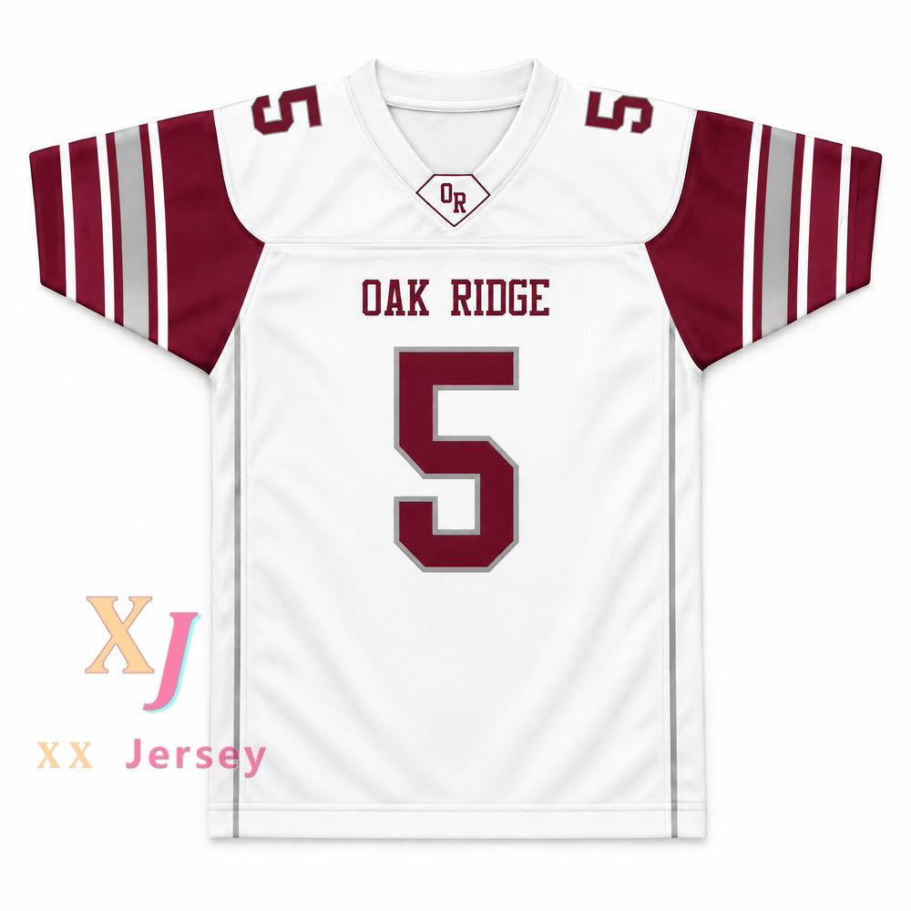 Custom Tee Higgins 5 Oak Ridge High School Wildcats Football Jersey