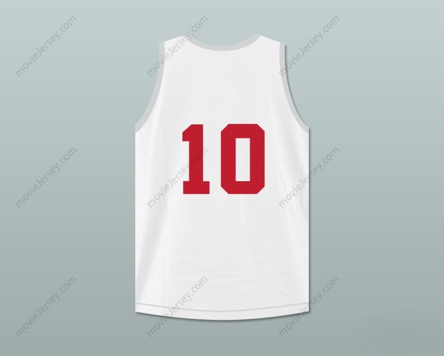 CAMISETA DE BALONCESTO PERSONALIZADA con Cualquier Nombre y Número TROY BOLTON 10 EAST HIGH SCHOOL WILDCATS BLANCA DE PRÁCTICA Cosida Tallas S-6XL
