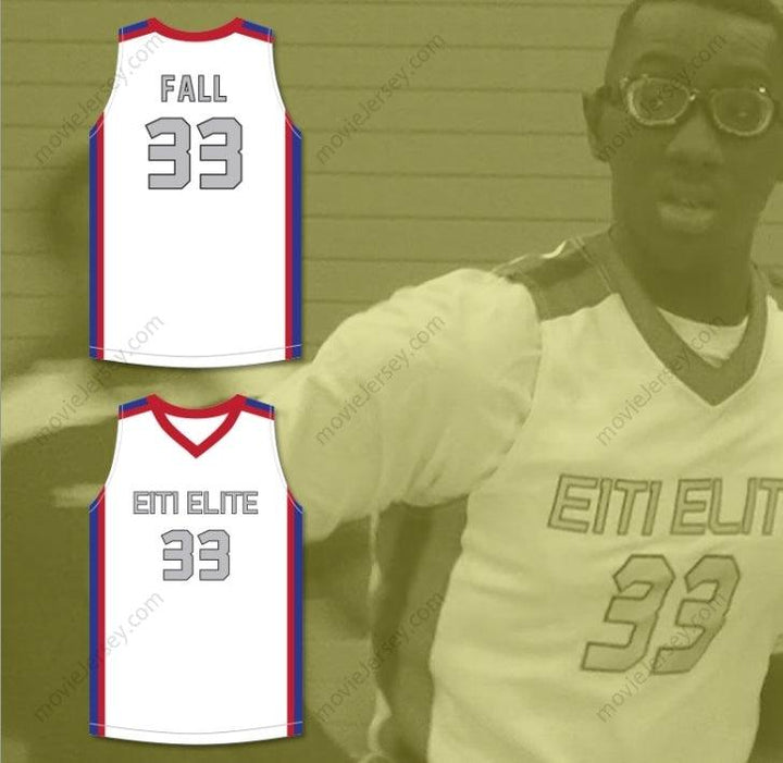 CAMISETA DE BALONCESTO BLANCA AAU ELITE PERSONALIZADA CON CUALQUIER Nombre y Número TACKO FALL 33 CADA 1 ENSEÑA 1 2 Cosida S-6XL
