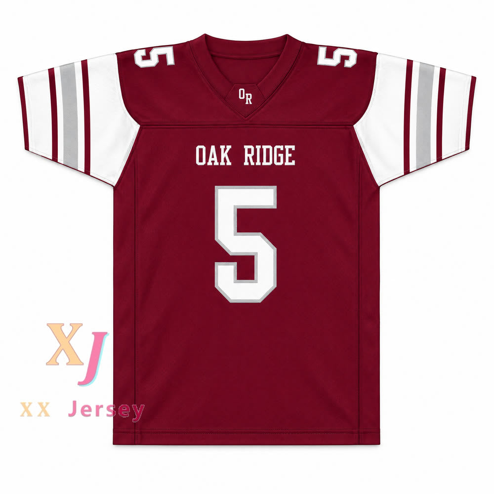 Custom Tee Higgins 5 Oak Ridge High School Wildcats Football Jersey