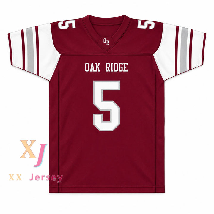 Custom Tee Higgins 5 Oak Ridge High School Wildcats Football Jersey