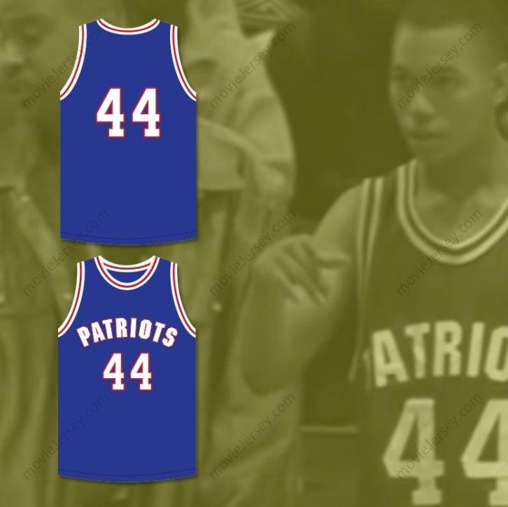 PERSONALIZADO Cualquier Nombre Número REGGIE REYNOLDS 44 WILL FOSTER HIGH SCHOOL PATRIOTS AZUL CAMISETA DE BALONCESTO LAS ZAPATILLAS ROJAS 1 Cosido Superior S-6XL