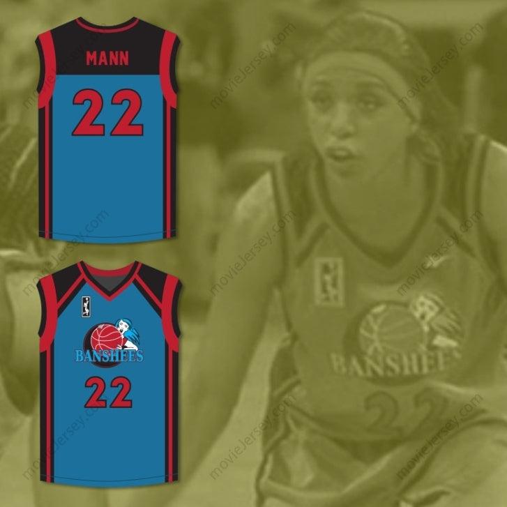 PERSONALIZADA Cualquier Nombre Número MIGUEL A. NUNEZ JR. JUWANNA MANN 22 CAMISETA DE BALONCESTO DE VISITANTE CHARLOTTE BANSHEES CON PARCHE WUBA Costura superior S-6XL