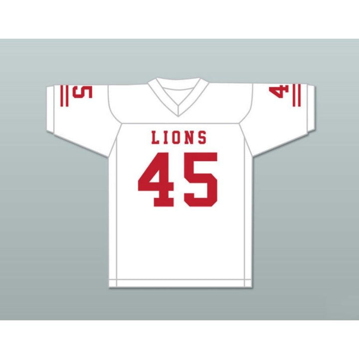 CUSTOM ANY Name Number CALEB GRANT 45 EMCC LIONS FOOTBALL JERSEY INCLUDES PATCHES Top Stitched S-6XL