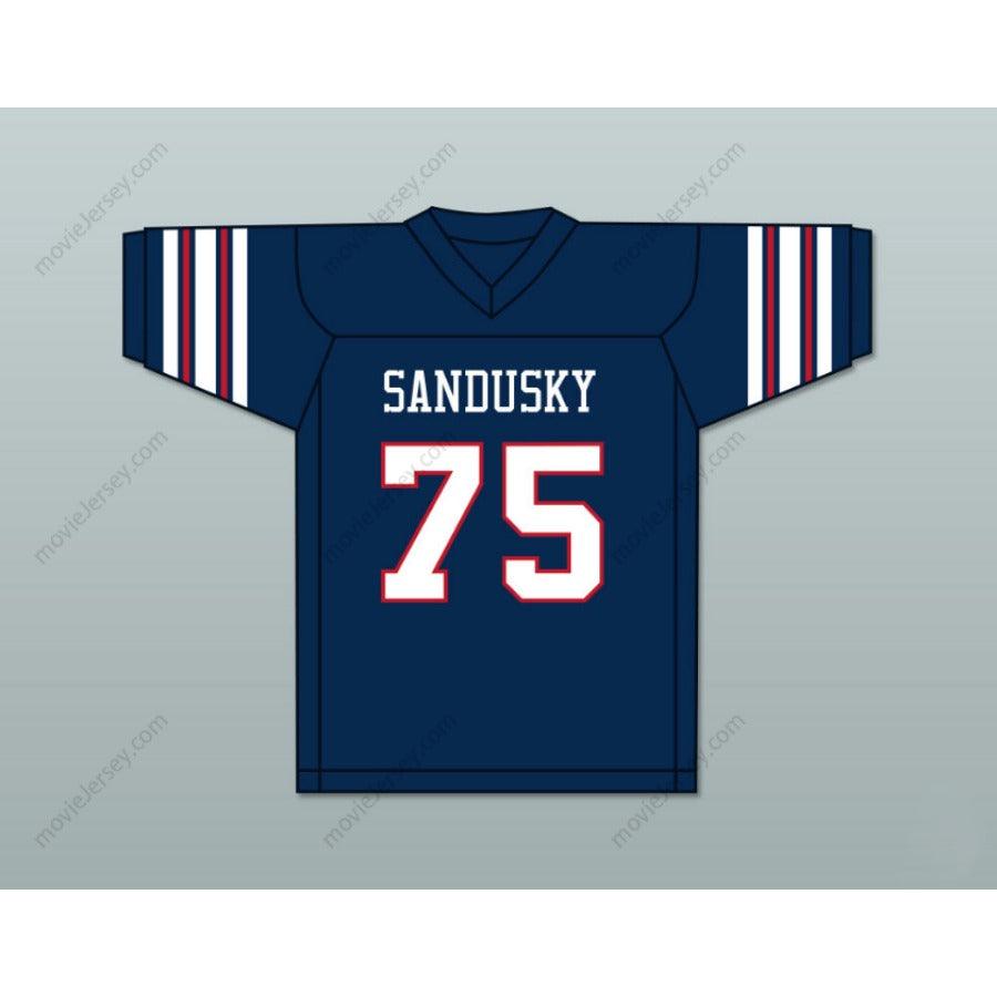 PERSONALIZA CUALQUIER Nombre Número ORLANDO PACE 75 SANDUSKY HIGH SCHOOL BLUE STREAKS Camiseta de Fútbol Cosida Tallas S-6XL