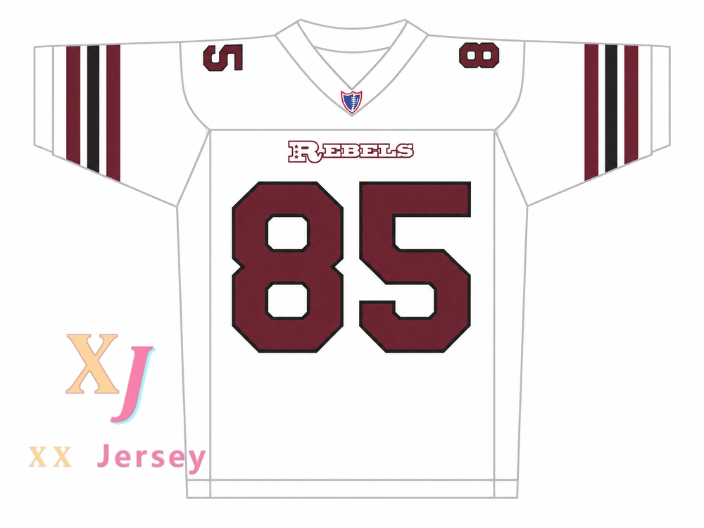 CAMISETA DE FÚTBOL PERSONALIZADA CON CUALQUIER Nombre Número MORRIS CHESTNUT TRAVIS SANDERS 85 BOSTON REBELS VISITANTE Cosida S-6XL