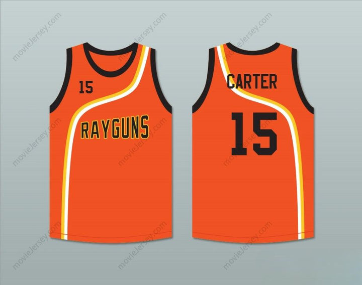 CUSTOM ANY Name Number VINCE CARTER 15 ROSWELL RAYGUNS ORANGE BASKETBALL JERSEY Top Stitched S-6XL