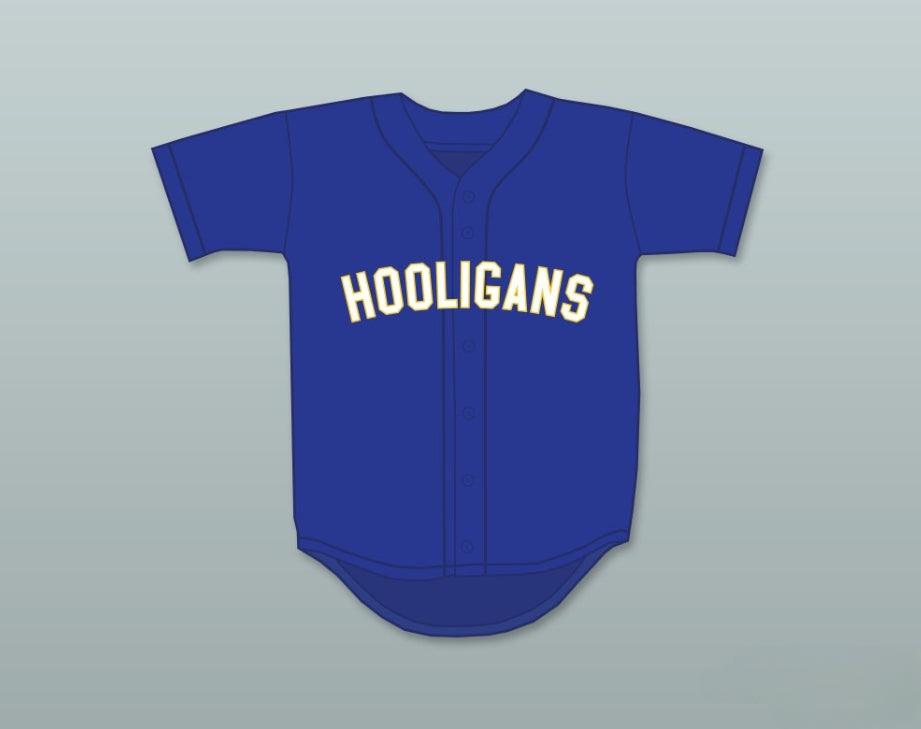 Camiseta de béisbol azul con el número y nombre personalizados BRUNO MARS 24K HOOLIGANS, BET AWARDS, costuras decorativas, S-6XL