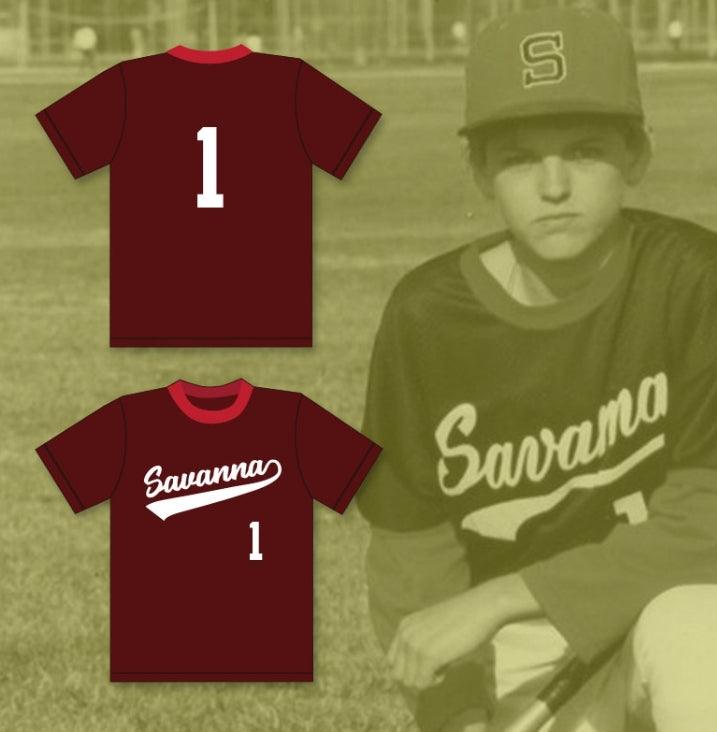 Camiseta de béisbol de REBELS GRANATE DE SECUNDARIA personalizada con el nombre y número que quieras de TREVOR HOFFMAN 1, tallas S-6XL con costuras reforzadas