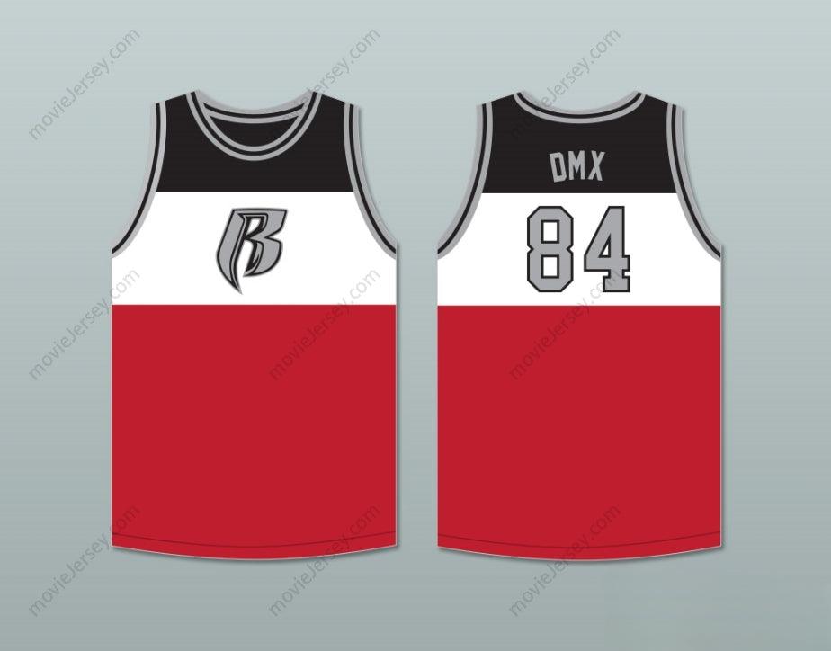 CUSTOM ANY Name Number DMX 84 ROUGH RYDERS TRICOLOR BASKETBALL JERSEY 1 Top Stitched S-6XL