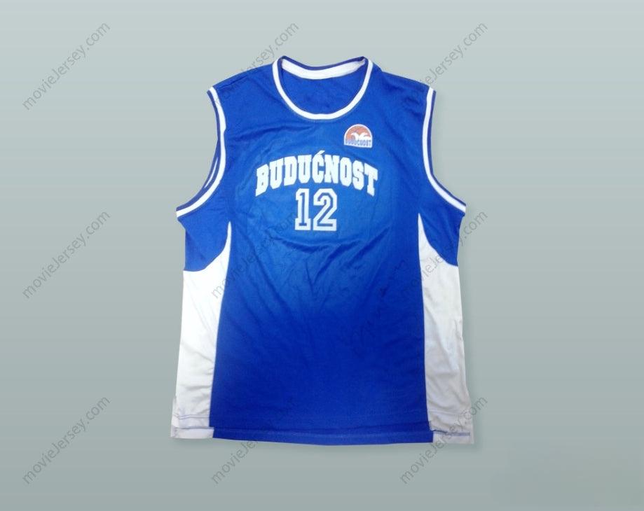 PERSONALIZADA CUALQUIER Nombre Número SLAVKO VRANES 12 CAMISETA BALONCESTO KK BUDUCNOST PODGORICA CON PARCHE Costuras Superiores S-6XL