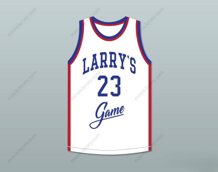 CUSTOM ANY Name Number MICHAEL  23 LARRY'S GAME WHITE BASKETBALL JERSEY 1988 CHARITY EVENT Top Stitched S-6XL