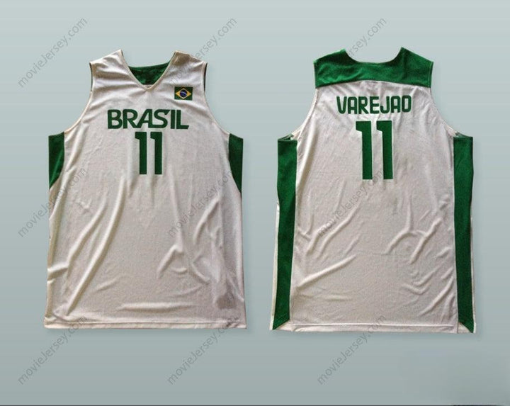 PERSONALIZA Cualquier Nombre Número ANDERSON VAREJAO 11 BRASIL CAMISETA BALONCESTO CON PARCHE Cosido S-6XL