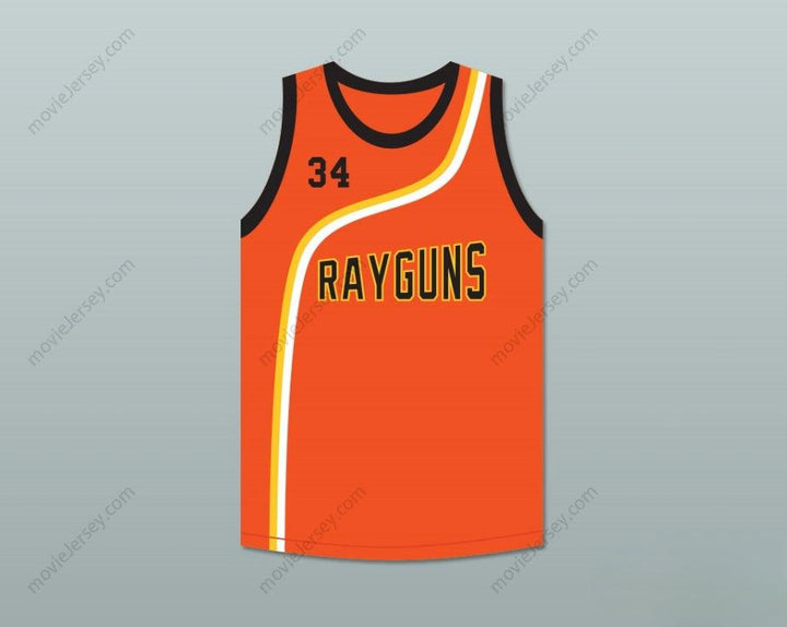 PERSONALIZA CUALQUIER Nombre Número PAUL PIERCE 34 ROSWELL RAYGUNS JERSEY BALONCESTO Naranja Cosido Tallas S-6XL