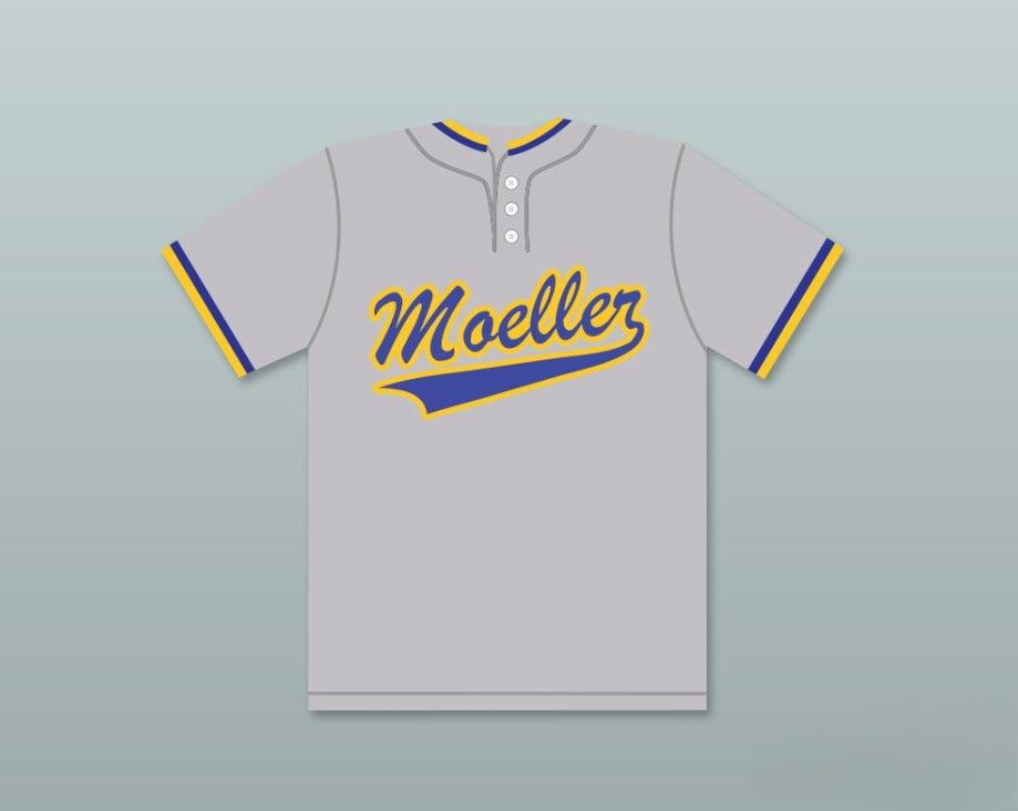 Custom Any Name Number KEN GRIFFEY JR 24 ARCHBISHOP   HIGH SCHOOL CRUSADERS GRAY BASEBALL JERSEY 2 Top Stitched S-6XL