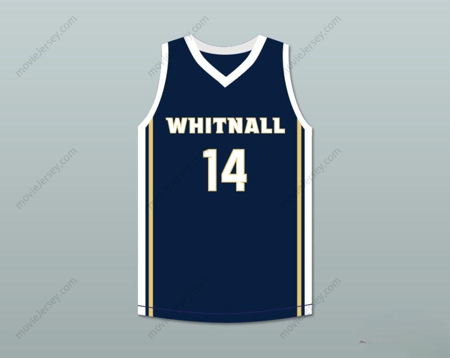 CUSTOM ANY Name Number TYLER HERRO 14 WHITNALL HIGH SCHOOL FALCONS NAVY BLUE BASKETBALL JERSEY 2 Top Stitched S-6XL