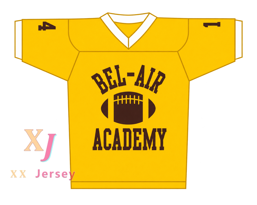 Custom Will Smith 14 Bel-Air Academy Yellow Football Jersey