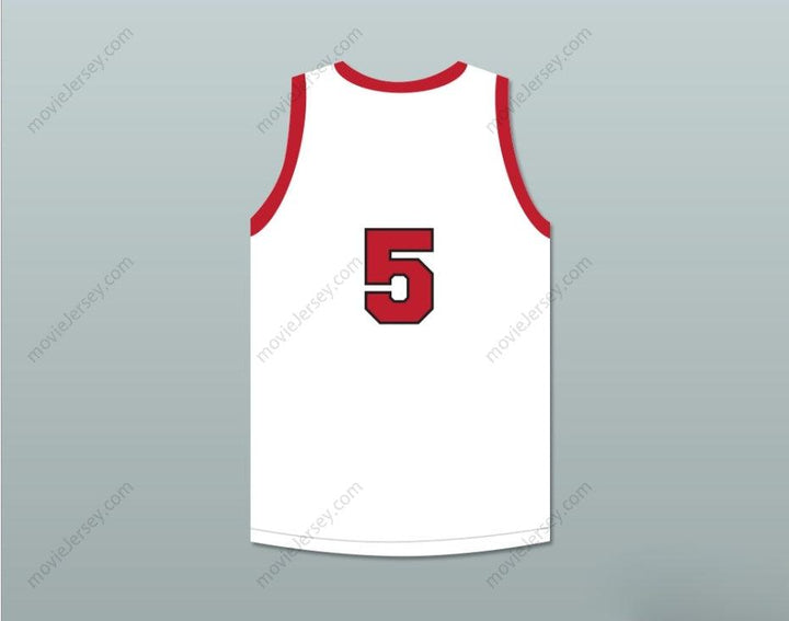 CAMISETA DE BALONCESTO BLANCA KENNY SAILORS 5 PROVIDENCE STEAMROLLERS Con CUALQUIER Nombre Número Cosida 3 Arriba Tallas S-6XL