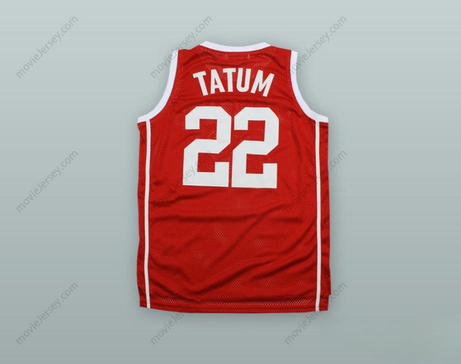 PERSONALIZA Cualquier Nombre Número JAYSON TATUM 22 CAMISETA BALONCESTO ROJA CHAMINADE COLLEGE PREPARATORY SCHOOL Cosida Tallas S-6XL