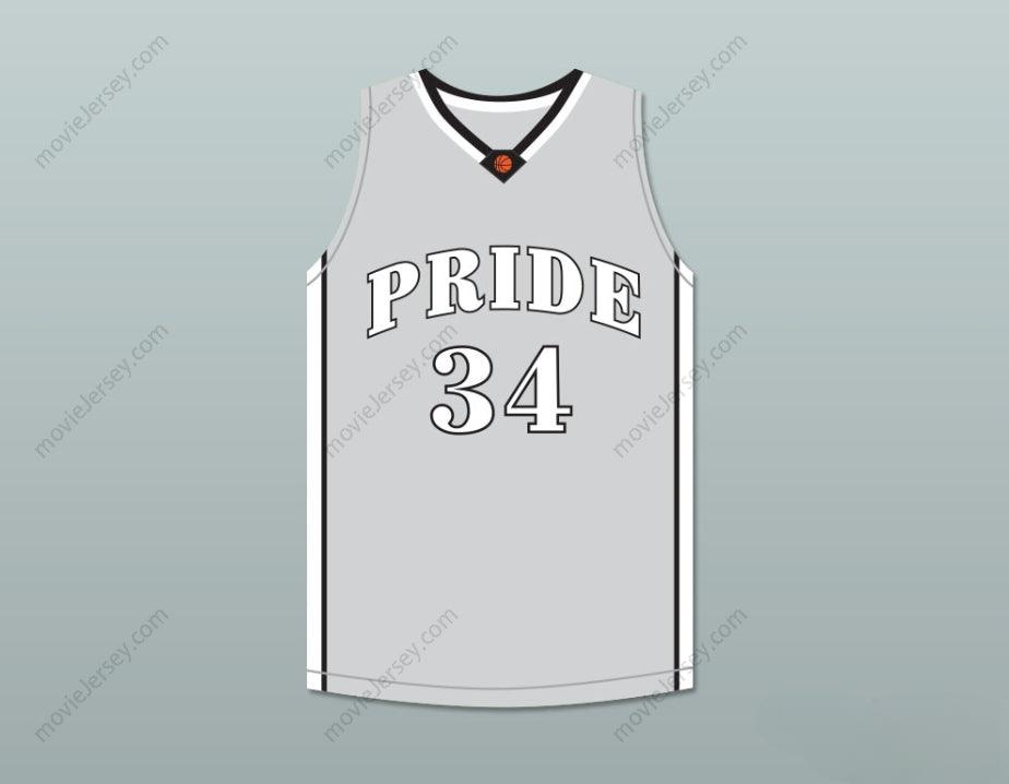 CUSTOM ANY Name Number COLIN KAEPERNICK 34 JOHN H. PITMAN HIGH SCHOOL PRIDE GRAY BASKETBALL JERSEY 2 Top Stitched S-6XL