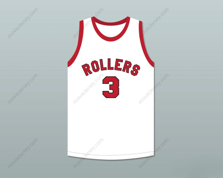 CAMISETA DE BALONCESTO BLANCA PERSONALIZADA CUALQUIER Nombre Número ERNIE CALVERLEY 3 PROVIDENCE STEAMROLLERS 4 Costura Superior Tallas S-6XL