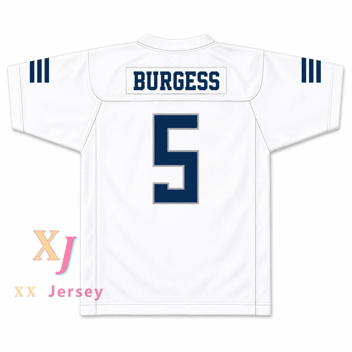 Custom Terrell Burgess 5 San Marcos High School Knights Football Jersey