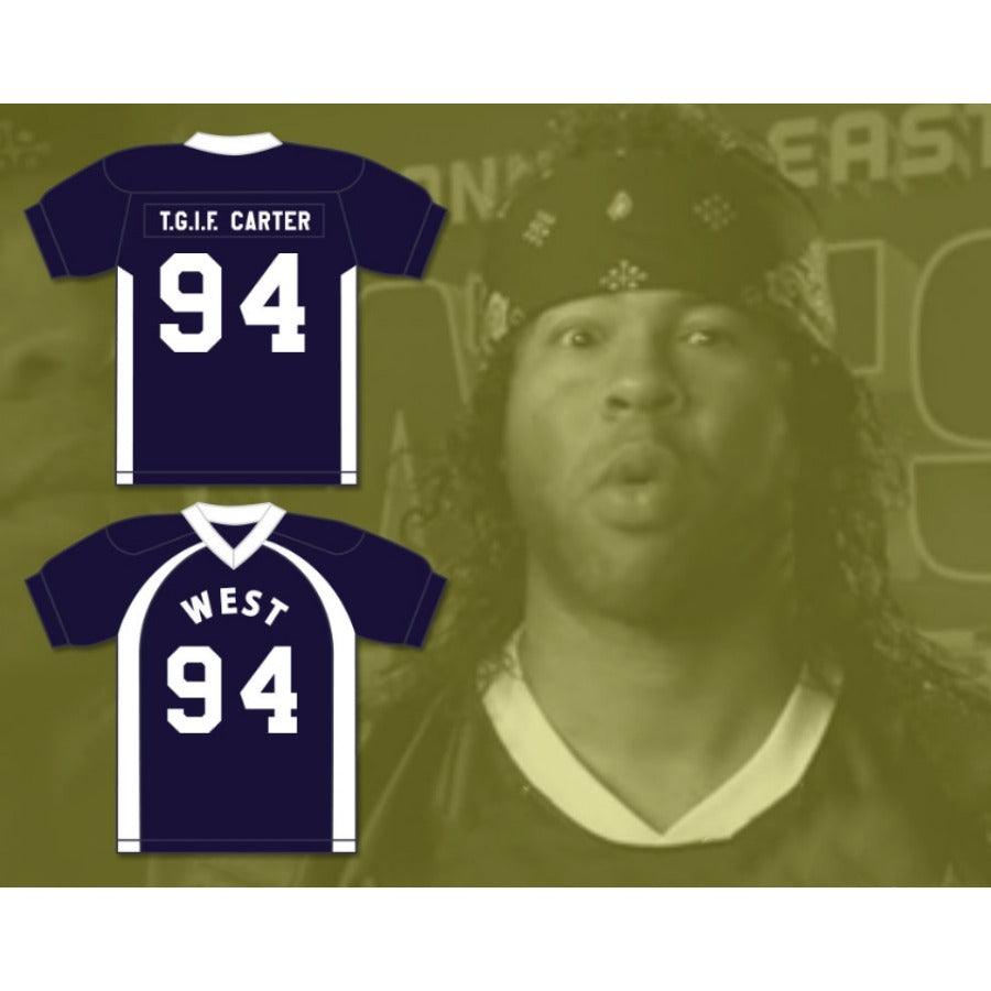 PERSONALIZA cualquier nombre y número SHAKIRAQUAN T.G.I.F. CARTER 94 CAMISETA DE FÚTBOL WEST KEY PEELE Cosida S-6XL