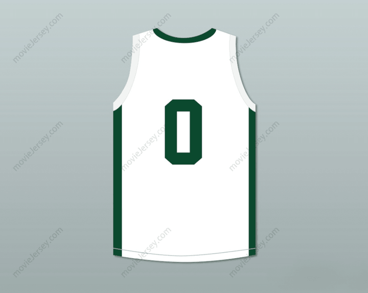 CUSTOM ANY Name Number LEBRON JAMES JR 0 BLUE CHIPS WHITE BASKETBALL JERSEY 1 Top Stitched S-6XL