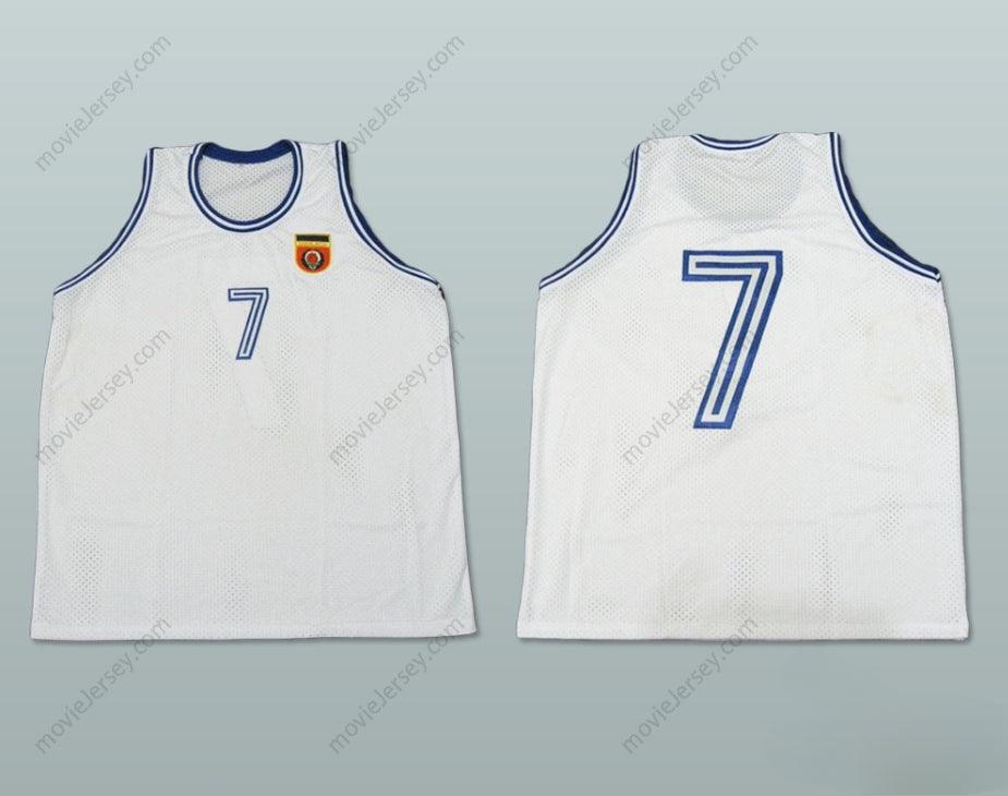 PERSONALIZADA Cualquier Nombre Número TONI KUKOC 7 YUGOSLAVIA CAMISETA DE BALONCESTO Cosido S-6XL