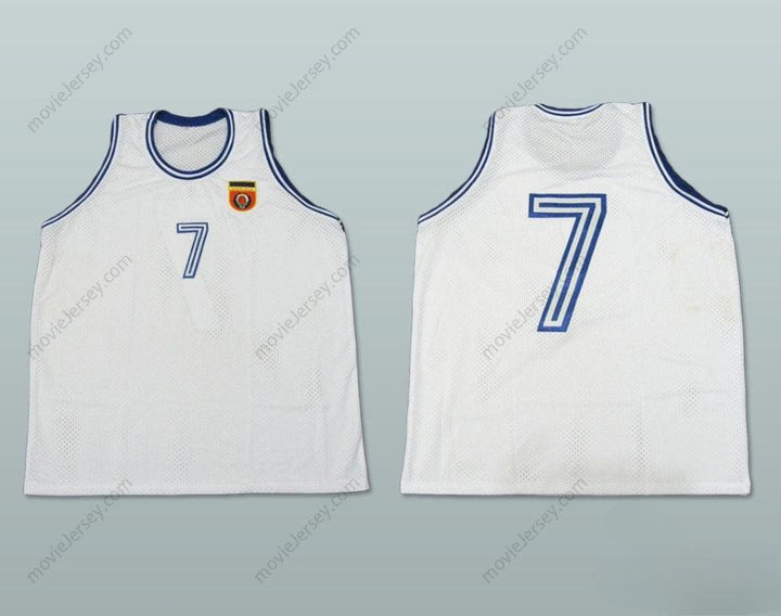 PERSONALIZADA Cualquier Nombre Número TONI KUKOC 7 YUGOSLAVIA CAMISETA DE BALONCESTO Cosido S-6XL