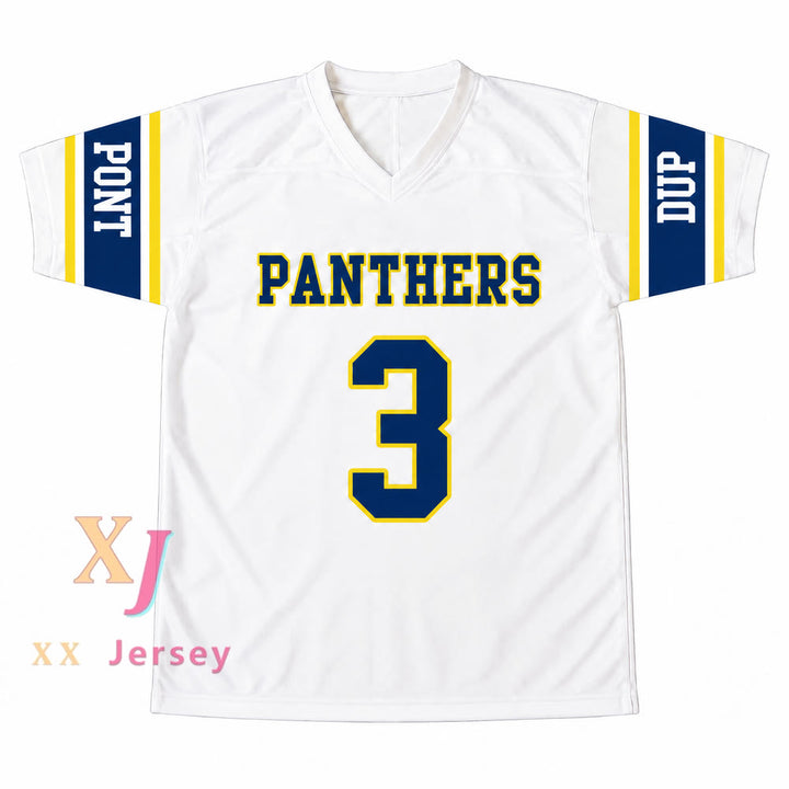 Custom Randy Moss 3 DuPont Panthers High School Football Jersey